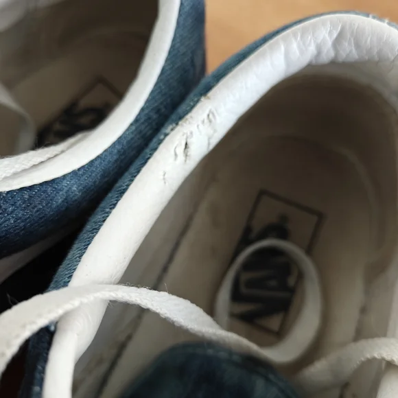 Vans Men's Blue Denim Sneakers - Picture 4 of 5